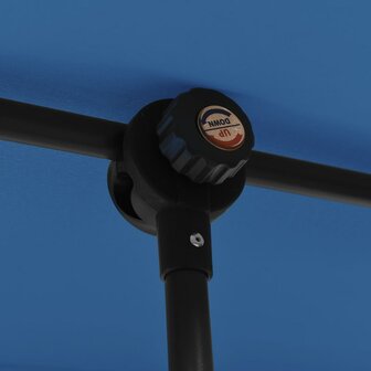 Parasol met aluminium paal 180x110 cm azuurblauw