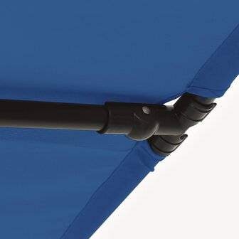 Parasol met aluminium paal 180x110 cm azuurblauw
