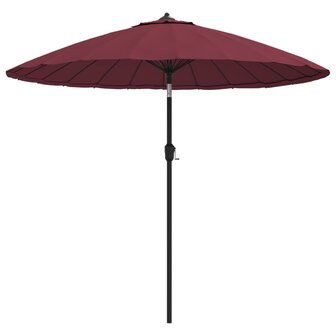Parasol met aluminium paal 270 cm bordeauxrood