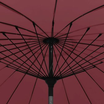 Parasol met aluminium paal 270 cm bordeauxrood