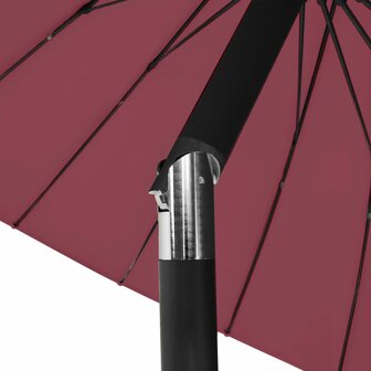 Parasol met aluminium paal 270 cm bordeauxrood