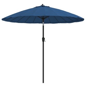 Parasol met aluminium paal 270 cm azuurblauw