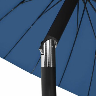 Parasol met aluminium paal 270 cm azuurblauw