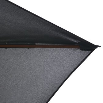 Parasol met houten paal 200x300 cm antraciet