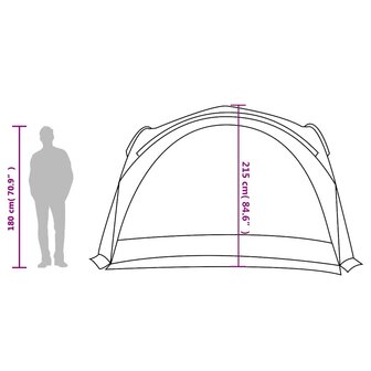 Partytent waterdicht groen