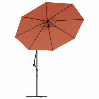 Vervangingsdoek voor zweefparasol 350 cm terracottakleurig