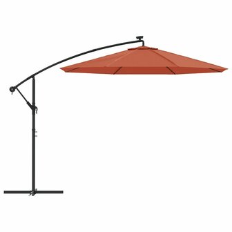 Vervangingsdoek voor zweefparasol 350 cm terracottakleurig