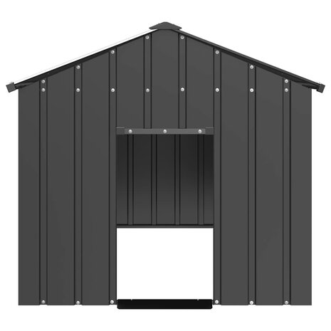 Hondenhok met dak 114x202x101 cm gegalvaniseerd staal