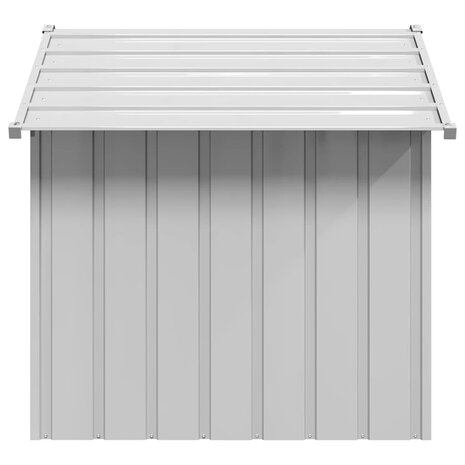 Hondenhok met dak 131x101x102 cm gegalvaniseerd staal