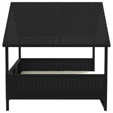 Hondenhok met kussen poly rattan