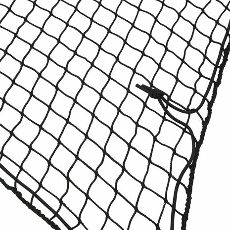Aanhangwagennet Elastisch Touw 6X3,5 M Polypropeen 1 6 x 3.5 m Zwart