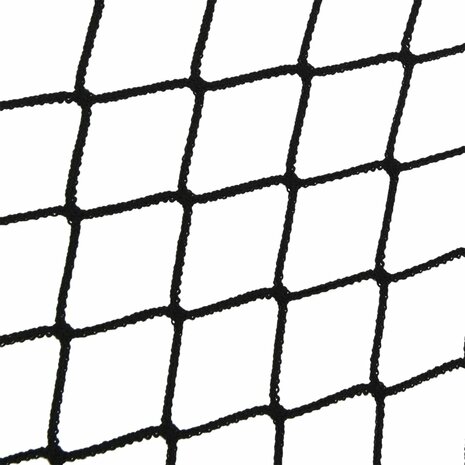 Aanhangwagennet Elastisch Touw Polypropeen 1 4 x 3 m Zwart