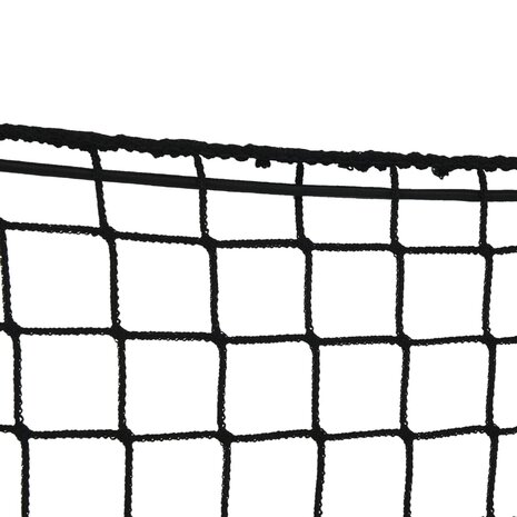 Aanhangwagennet Elastisch Touw Polypropeen 1 4 x 3 m Zwart