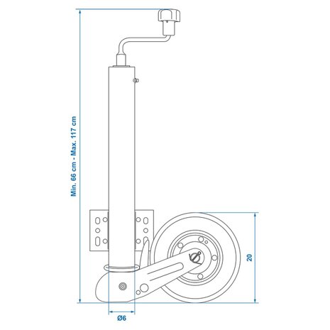 Neuswiel 60 mm rubberen band 20 x 6 cm 341505