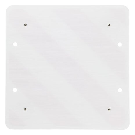 Waarschuwingsbord met reflectoren 50x50 cm kunststof 361228