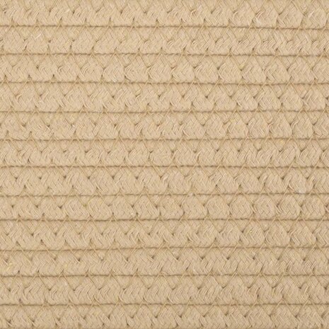 Opbergmand Ø 40x35 cm katoen beige en wit