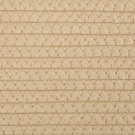 Opbergmanden 2 st Ø 28x28 cm katoen beige en wit