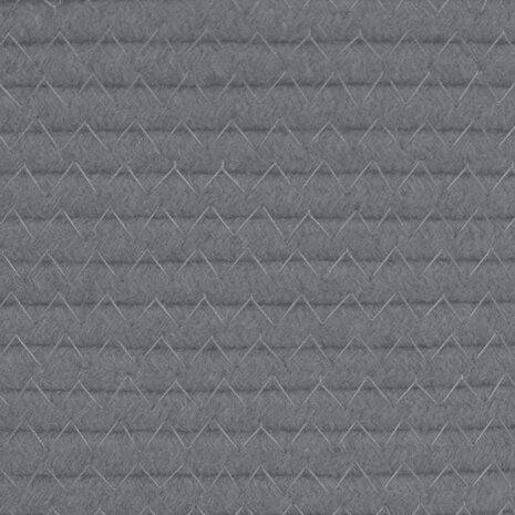 Opbergmand Ø 40x35 cm katoen grijs en wit