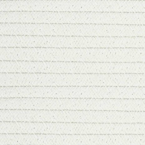 Opbergmand Ø 38x46 cm katoen bruin en wit
