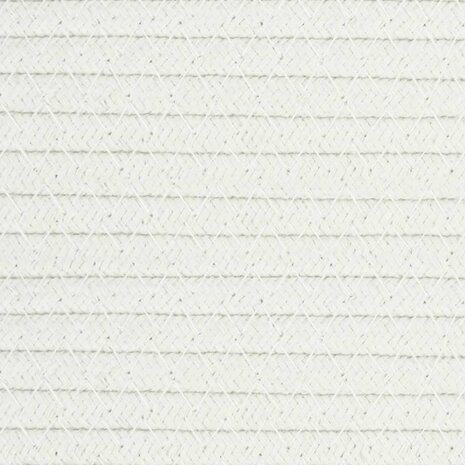 Opbergmand Ø 51x33 cm katoen grijs en wit
