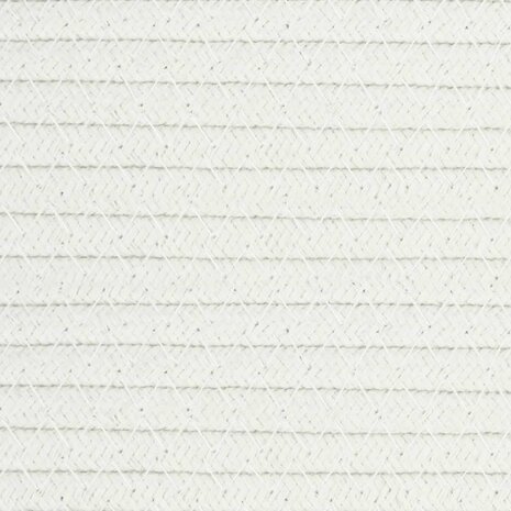 Opbergmand Ø 38x46 cm katoen grijs en wit