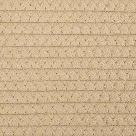 Opbergmanden 2 st Ø 24x18 cm katoen beige en wit