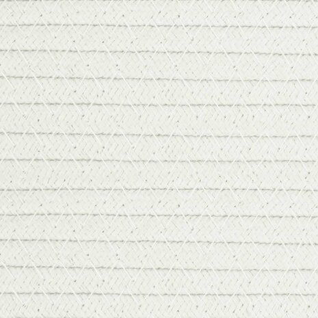 Opbergmanden 2 st Ø 24x18 cm katoen beige en wit