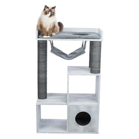Kattenmeubel met een schap 72x38x110 cm grijs