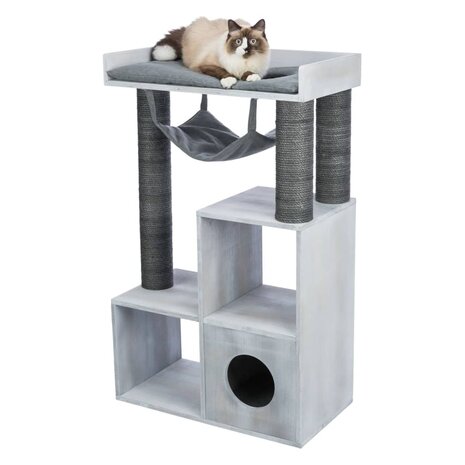 Kattenmeubel met een schap 72x38x110 cm grijs