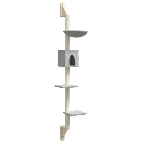 Kattenmeubel Wandgemonteerd Met Krabpaal 187 Cm