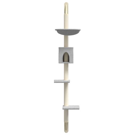 Kattenmeubel Wandgemonteerd Met Krabpaal 187 Cm