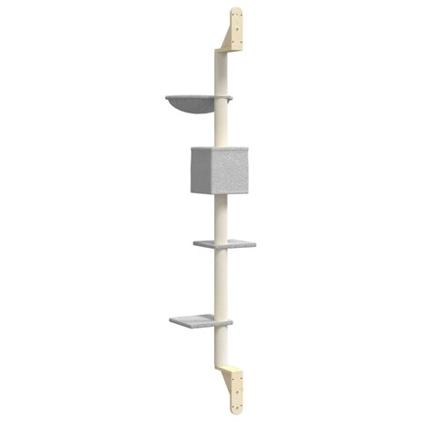 Kattenmeubel Wandgemonteerd Met Krabpaal 187 Cm