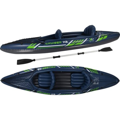 Kajak Cruiser X3 342x76x32 cm blauw en groen