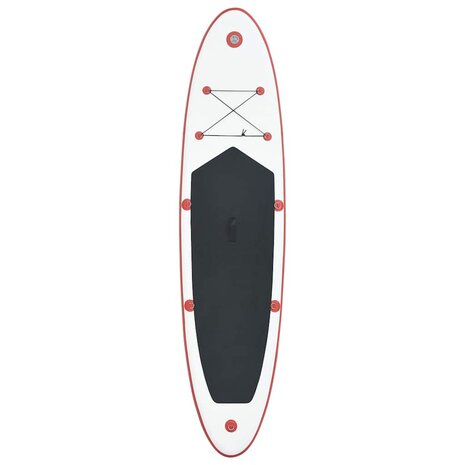 Stand-up paddleboard opblaasbaar rood en wit