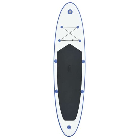 Stand-up paddleboard opblaasbaar blauw en wit