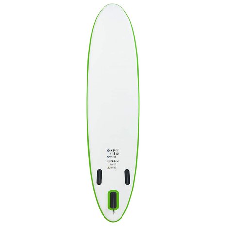 Stand-Up Paddleboard Opblaasbaar En Wit 300 x 72 x 10 cm Groen