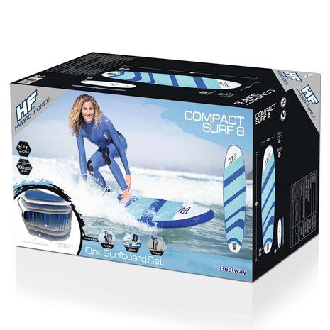 Hydro Force Surfplank opblaasbaar 243x57x7 cm