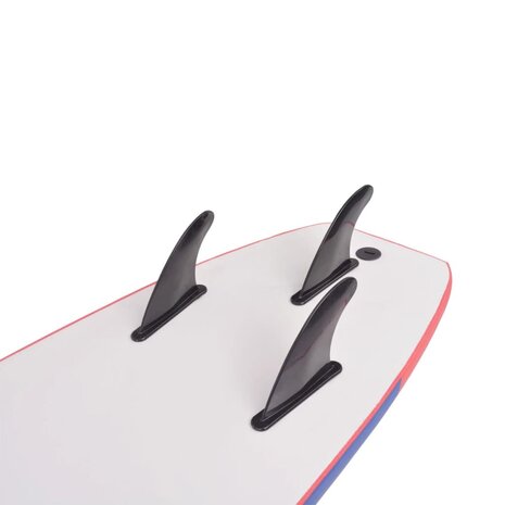 Surfplank 170 cm blauw en rood