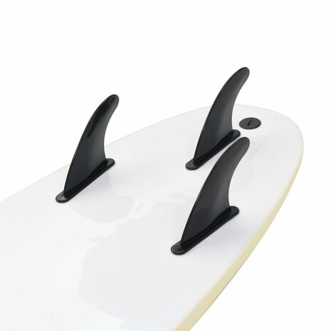 Surfplank 170 cm blauw en crème