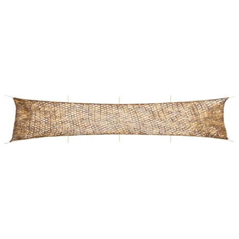 Camouflagenet met opbergzak 844x142 cm zandkleurig