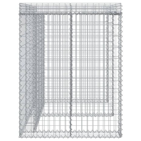 Schanskorf voor vuilnisbak 192x91x120 cm gegalvaniseerd ijzer