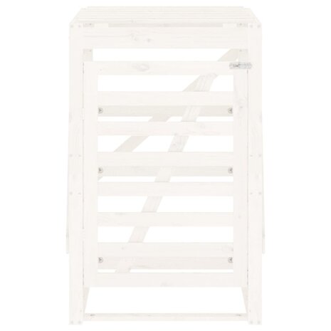 Containerberging 84x90x128,5 cm massief grenenhout wit