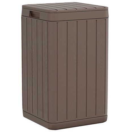 Tuinafvalbak 38x38x65 cm polypropeen bruin