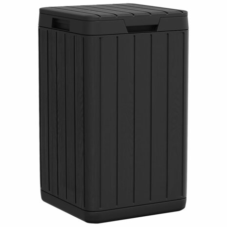 Tuinafvalbak 38x38x65 cm polypropeen antracietkleurig