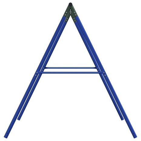 Schommelframe voor buiten met 2 ophanghaken staal blauw
