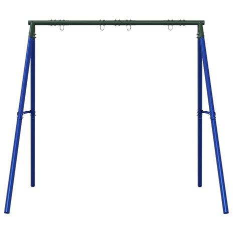 Schommelframe voor buiten met 4 ophanghaken staal blauw