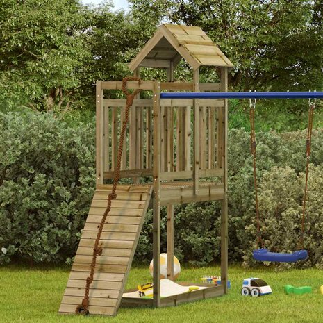 Speeltoren 52,5x110,5x214 cm geïmpregneerd grenenhout