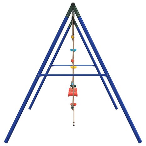Schommelset met schommels, ladder en klimtouw met schijven