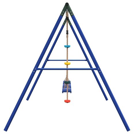 Schommelset met schommels en klimtouw met schijven
