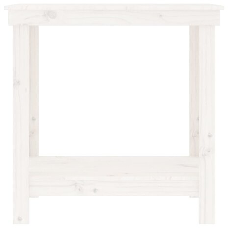 Werkbank 80x50x80 cm massief grenenhout wit